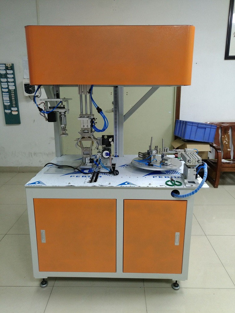 Automatic USB cable twisting tying machine for 8 shape 