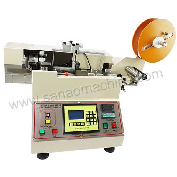 Automatic printing label cutting machine for ribbon label