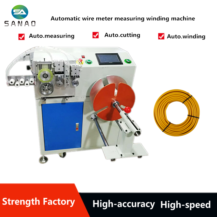 Automatic cable measuring cutting winding and tying bundling machine SA-C02