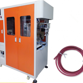 Automatic tube winding machine for water hose
