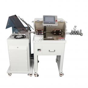 Long Wire cutting Stripping Machine With Coiling System 