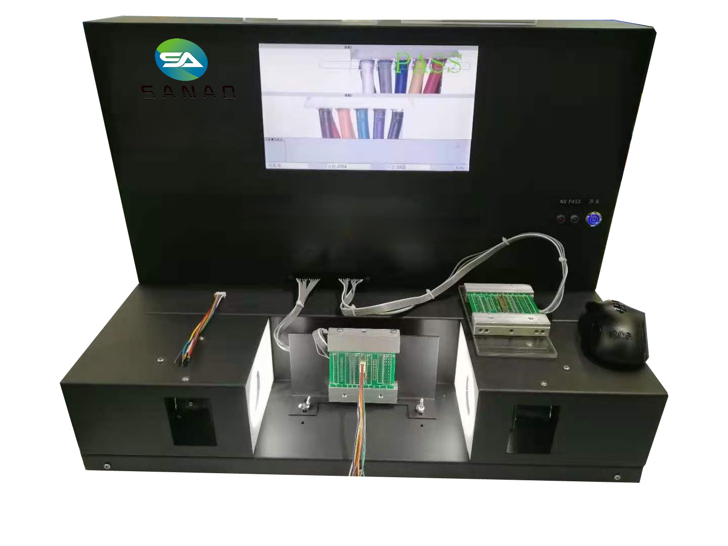 Automatic 2 line flat wire Color Sequence Detector with 64 dot tester