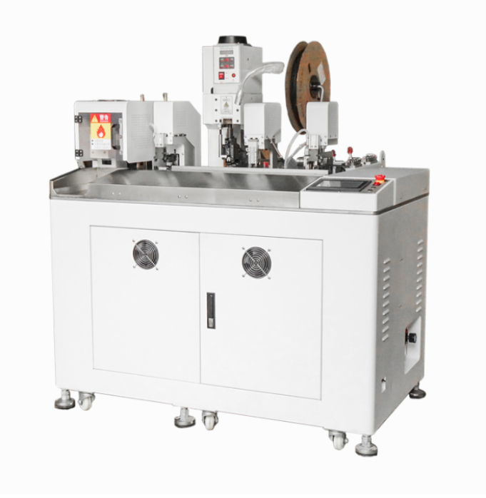 Automatic wire crimping Heat-shrink Tubing Inserting machine