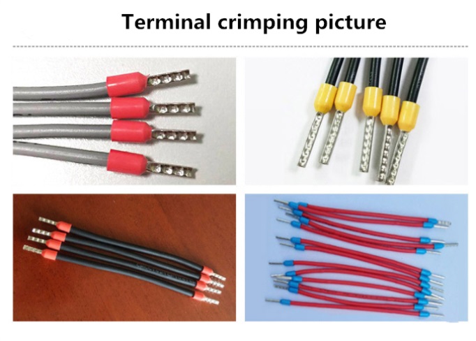 Automatic wire stripping ferrule terminal crimp machine