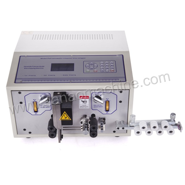 Automatic wire middle stripping machine