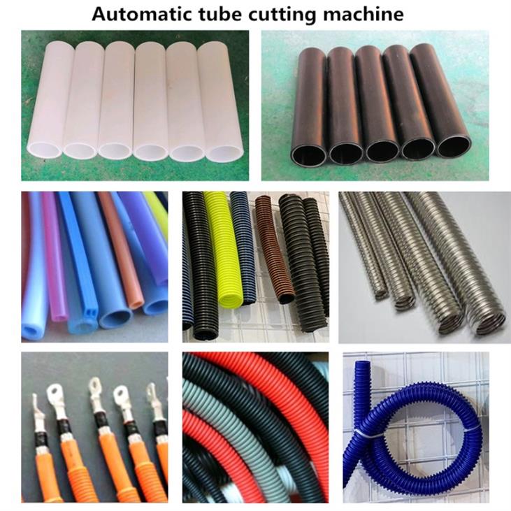 55MM Automatic PA PP PE Flexible Corrugated Pipe cutting equipment