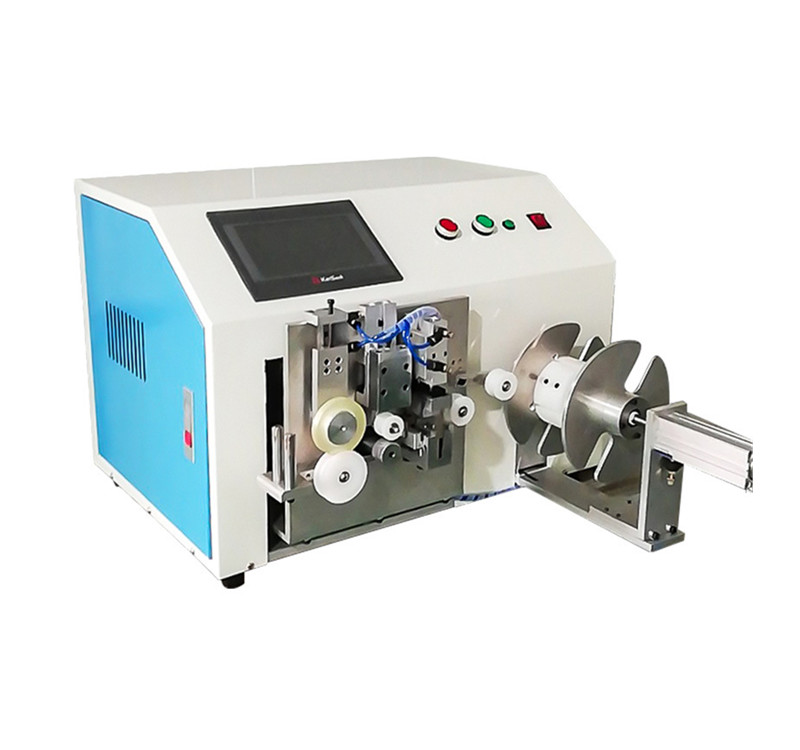Automatic cable measure cutting and coil machine