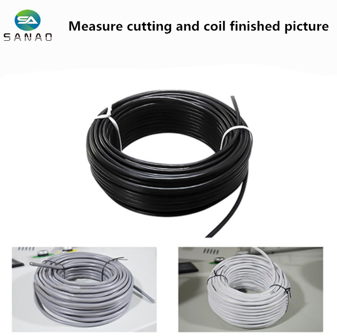 Automatic cable measure cutting and coil machine