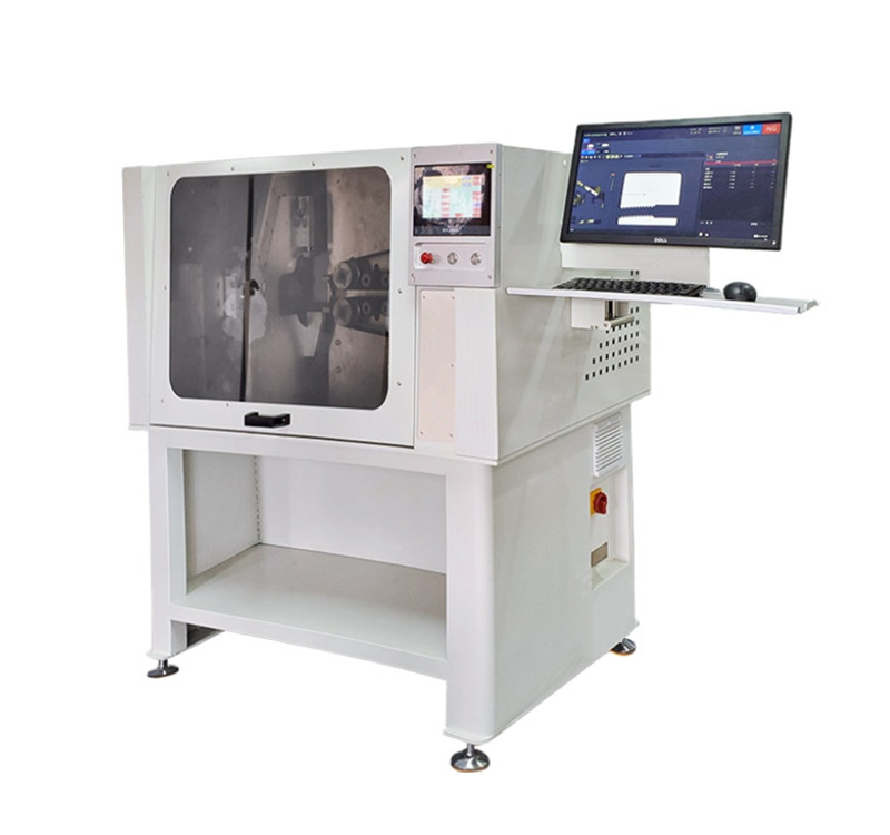 Highly-precise visual positioning Medical Corrugated Tube cutting machine with remove waste function