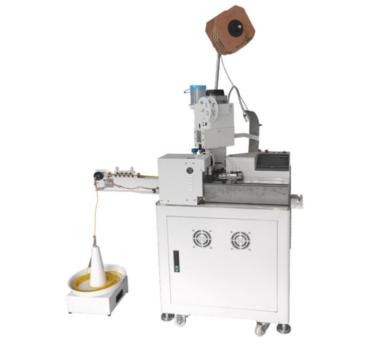 Double wire Single End Terminal Crimping and Tinning Machine