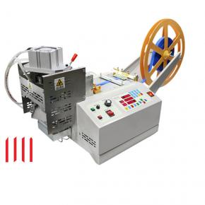 Automatic angle cutting machine for nylon tape