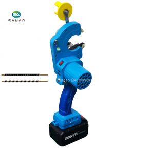 Lithium battery hand held wire taping machine