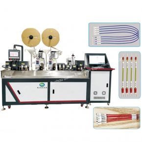 Automatic Wire Crimping and Shrink Tube Marking Inserting Machine