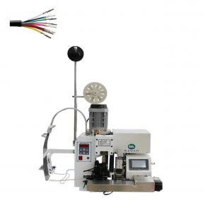 semi automatic sheathed cable stripping crimping machine