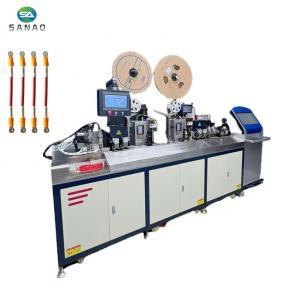 Automatic Wire Crimping and Shrink Tube Marking Inserting Machine