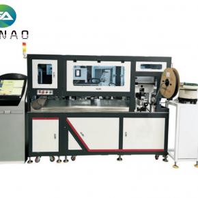 Max.16mm2 automatic lug crimping shrinking tube insert machine