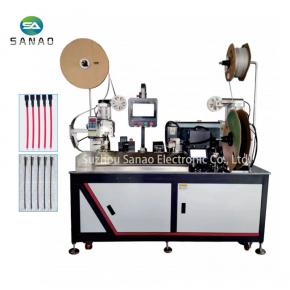 Fully Automatic Thread Heat Shrinkable Tube Twisted Wire Tin Dip Terminal Crimping Machine